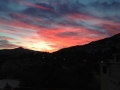Sunset from roof terrace